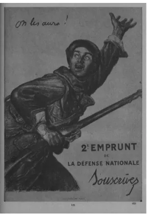 図 10　《フランス防空国債募集》　1916 年 『大戦ポスター集』…朝日新聞社、1921 年 図 12　《アメリカ自由国債募集》　シドニ・H・レイゼンバーグ 1918 年　『大戦ポスター集』…朝日新聞社、1921 年 図 11　《明治チョコレート　秋のおどり》　1932 年 10 月 12 日　『大阪朝日新聞』朝刊３面図 13　《日曜版附録》　1933 年９月 25 日『時事新報』日曜版附録