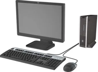 図 1-1  HP Compaq 6005 Pro ウルトラスリム型 Business PC の構成