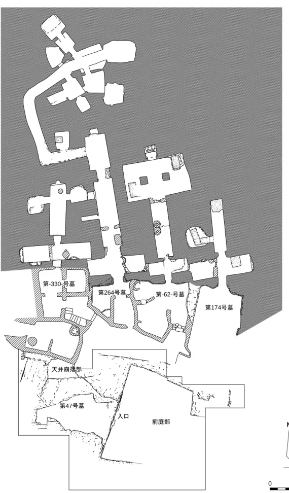 図 3　第 47 号墓およびその周辺地図（第 4 次調査終了時）