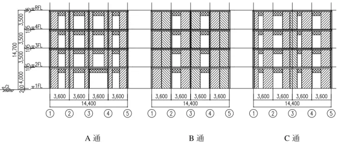 図   2.5.3 -4   マグサありの場合の壁パネル割