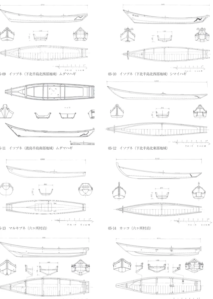 図 5-2　小型木造漁船実測図 2