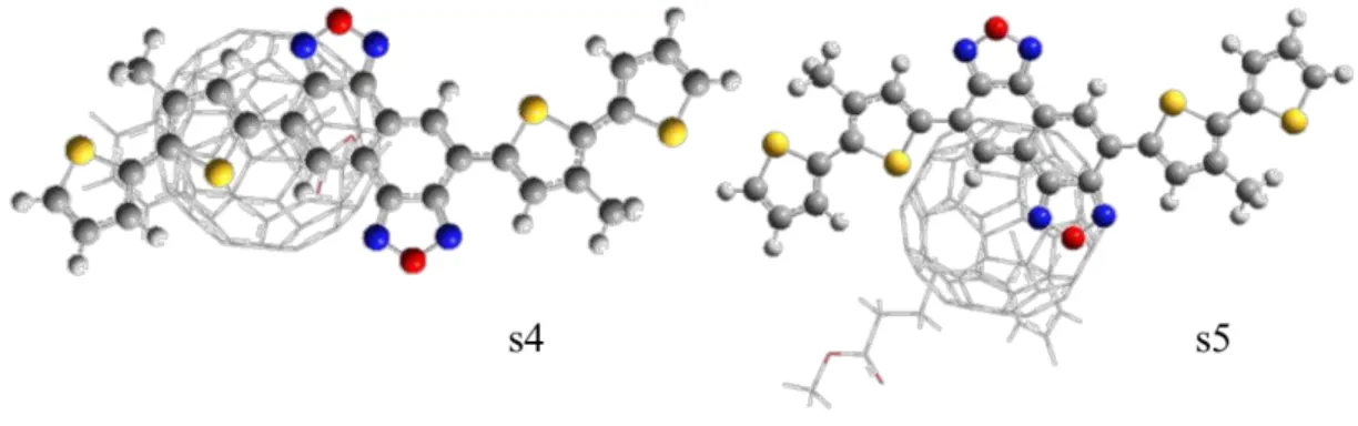 Figure  4.   Structures  of  s4  and  s5  (NOz4T/PCBM)  viewed  from  the  side  of  NOz4T