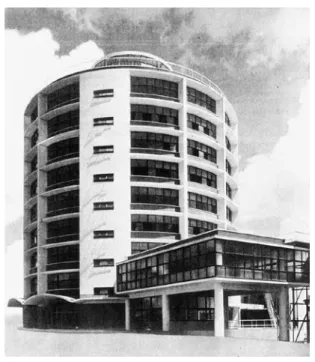 図 1　 「文化服装学院円型校舎」全景（1955）