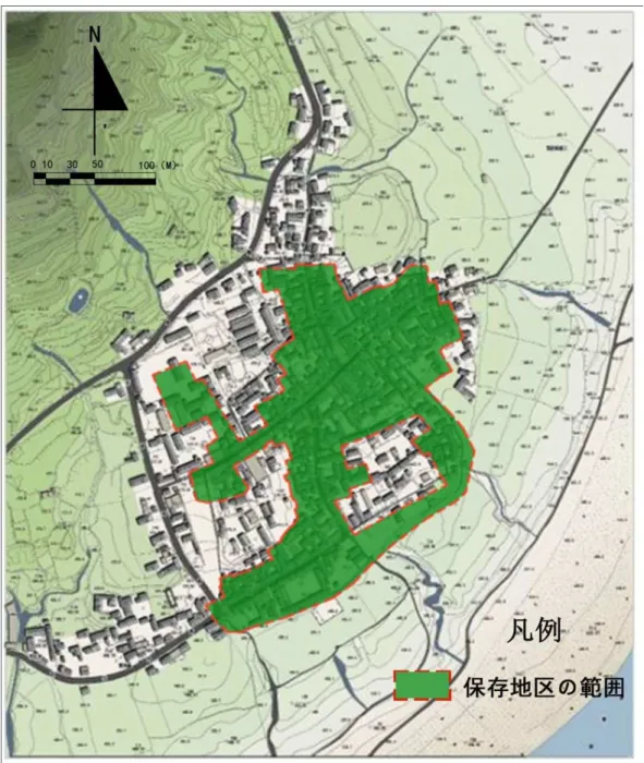 図 3-18  保存地区の範囲