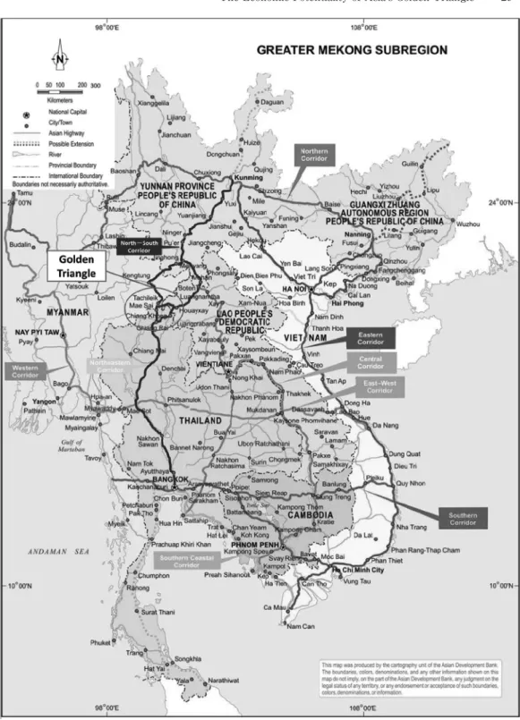 Figure 4 Economic Corridors Being Built under the GMS Program