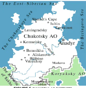 FIGURE 5  CHUKOTKA AO DISTRICTS