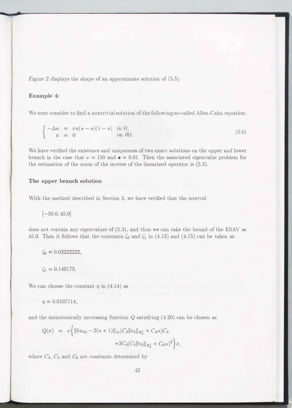 Figure  2  displays  the  shape  of  an  approximate  solution  of  (5.5). 