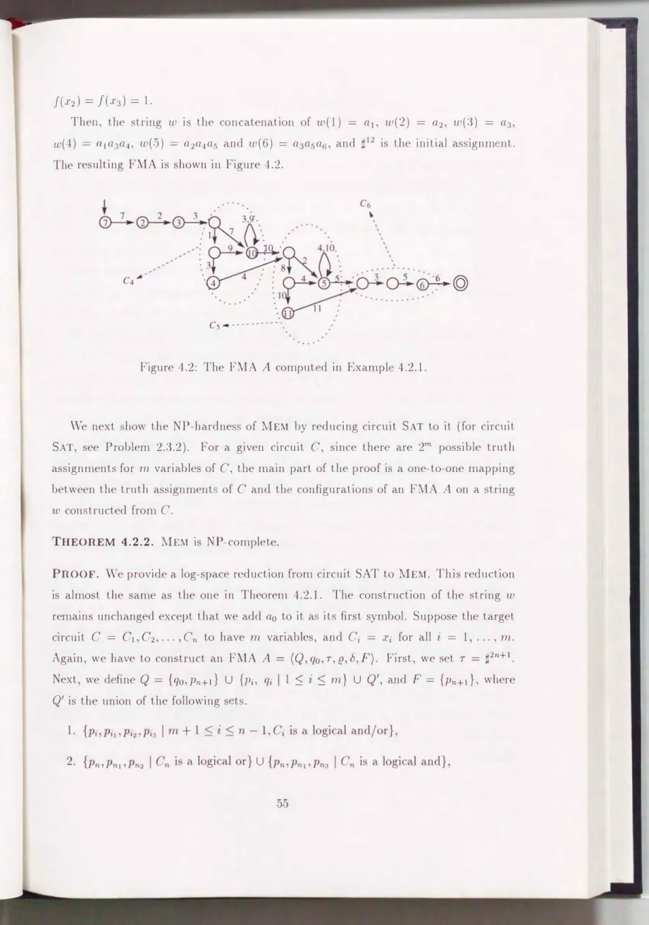 Figure  4.2:  The  FMA  A  comput  d  in  Exampl  4.2.1. 