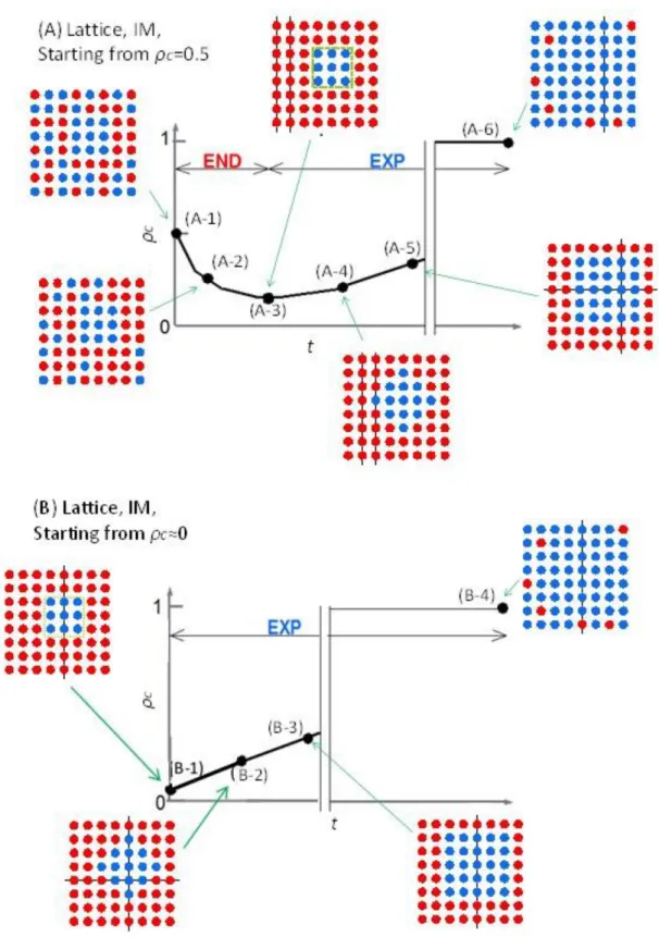 図  6-4：Lattice グラフにおいて IM を適用した場合の END 期間と EXP 期間の例． 