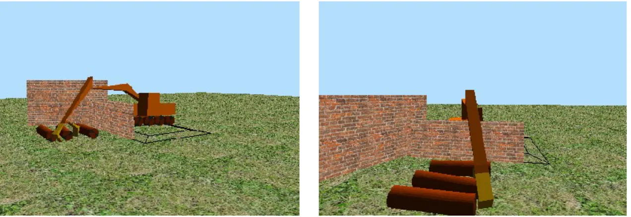 Figure 1.13 Side view and front view of work condition 
