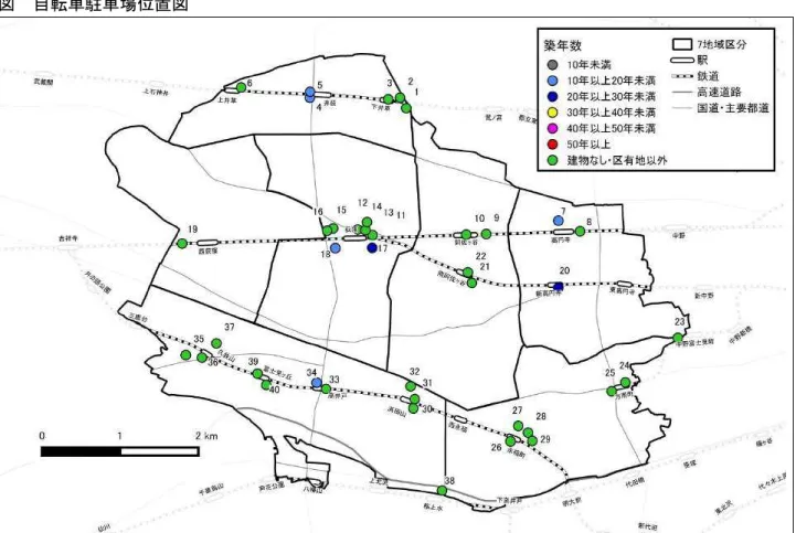 図  自転車駐車場位置図 