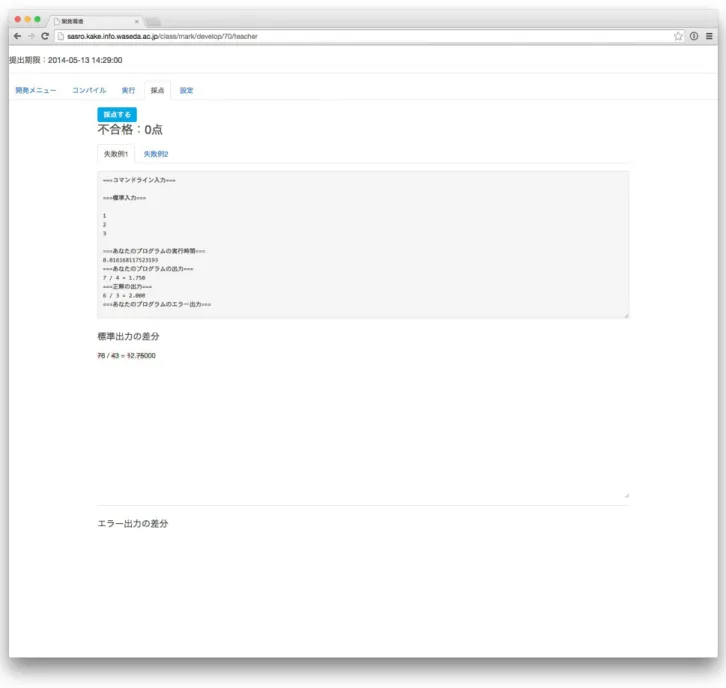 図 4.9: 採点メニュー