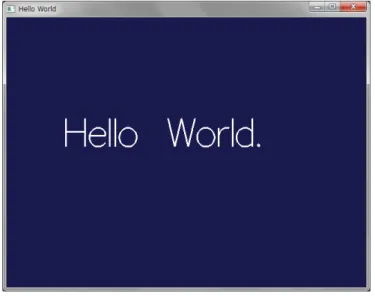 図 3.1: HelloWorld を表示するプログラム