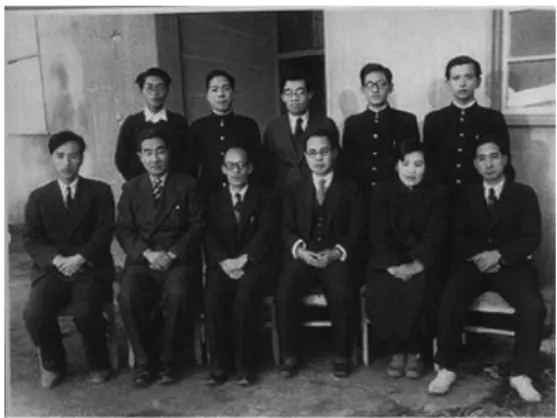 Figure 1. Group photograph of department of Psychol- Psychol-ogy at Chiba University, March, 1954