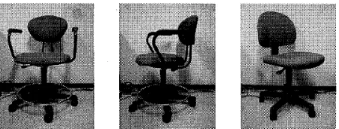 Figure 　 l． 　 Various 　 views 　 of 　 a 　 chair ， 　 We 　 can 　 recognize 　 it　 as 　 a 　 chair 　 immediately 　 irrespective　of 　 vantage 　 points ．