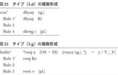 図 22 タイプ（3. d ）の複数形成