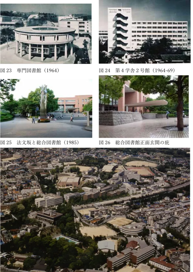 図 23  専⾨図書館（1964）  図 24  第４学舎２号館（1964-69） 
