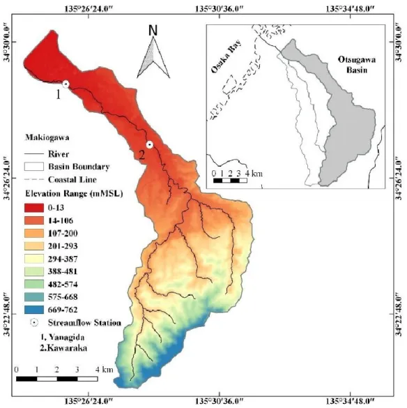Figure 4.1. The Makiogawa River Basin. 