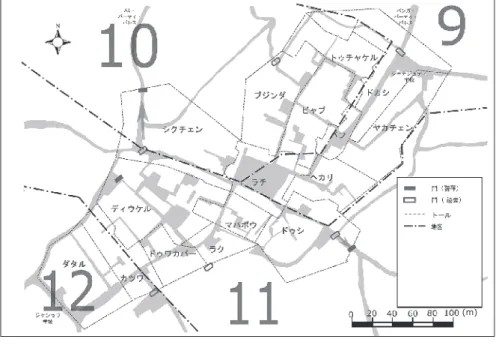 図 2 パンガ地図 出所：筆者作成．