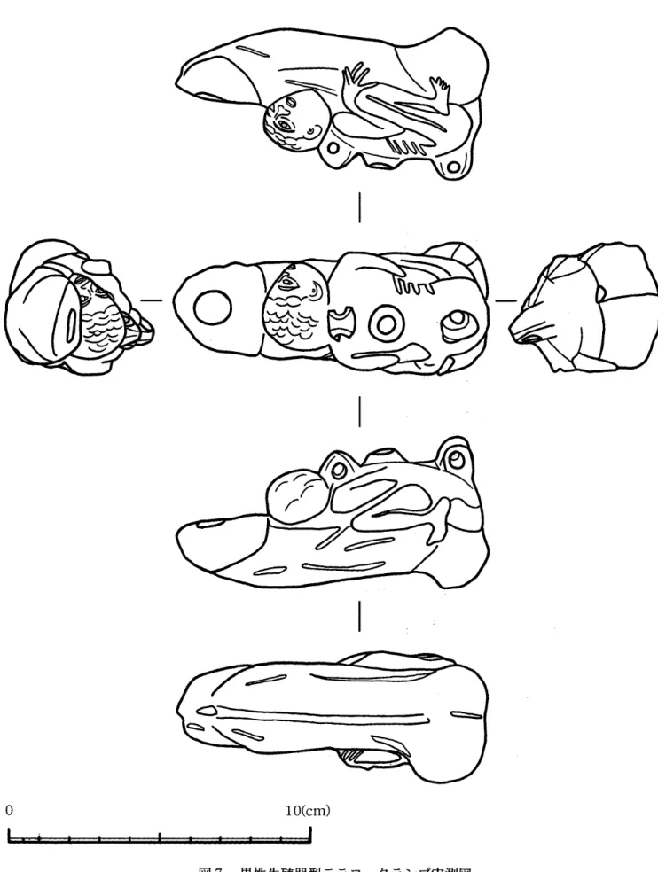 図 7 男性生殖器型テラコッタランプ実測図