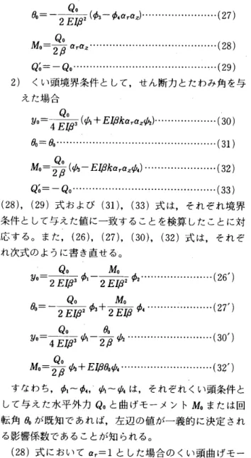 表 一 3 　各 ケ ー ス に お け る 積 分 定 数 構 成 要 素 の 概 略 的 関 係 △ 1 σ 1 02 σ 3 σ 硲杭 先 端， 杭 頭 の 境 界 条 件 △ 2 　　 △ 3 △ 2 △ 3 凸 2 △ 3 △ 2 凸 3123456789 鯉 oAA1A2A3A4A5A6A7A4A9自