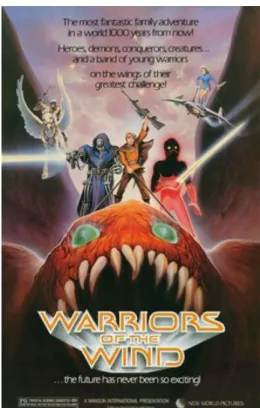 Figure 1:  Warriors of the Wind  video box art. 