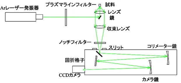 Fig. 2.9    Schematic of Raman spectroscopy optical apparatus. 