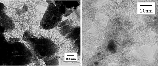Fig. 3.4 TEM image of SWNTs  by laser ablation method. 