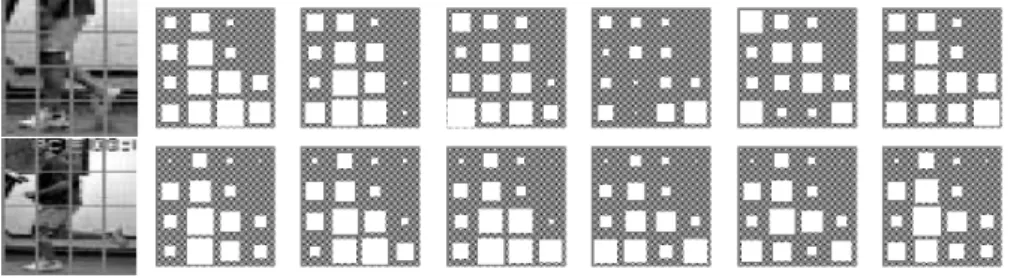 Figure 2.7: Grids of optical flow magnitude for human action recognition [12].