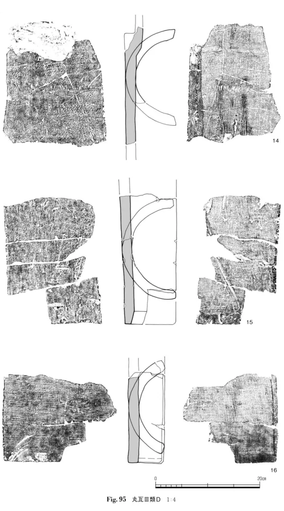 Fig. 95 　丸瓦Ⅲ類Ｄ 　1 ： 4