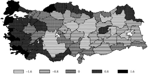 Fig. 6-3b. Factor 2: Turks-Kurds, Post-1980