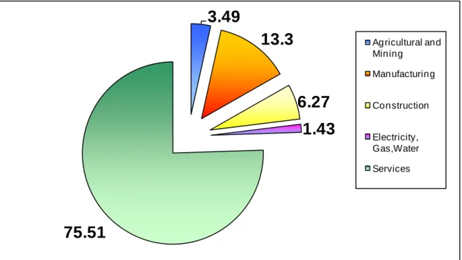 Figure 2. Structure of 2008 GDP in percentages . 