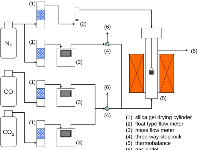 Fig. 2-1. Schematic view of the gas path. 