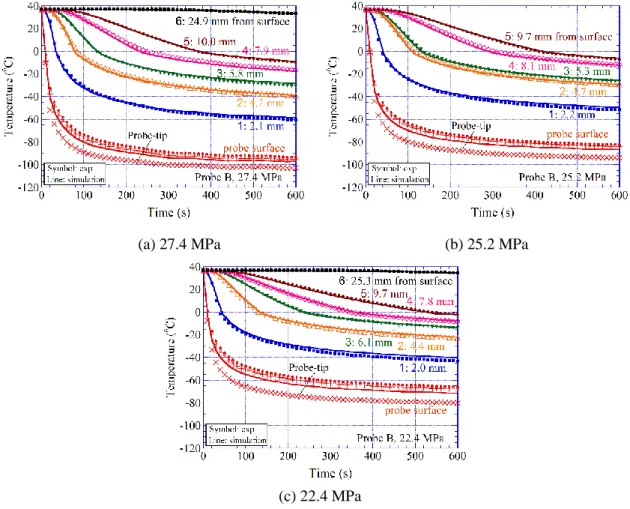 Fig. 2.11 shows the radial temperature distribution obtained by simulation at different time points  (i.e