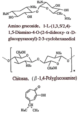 Fig.  1.  Structural  formula  of  typical   natural       antimicrobial agents.