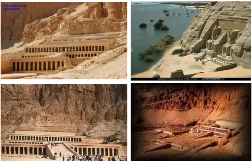 Fig. 2.6.  Egyptian temples were carved into rocks for a better environment. 
