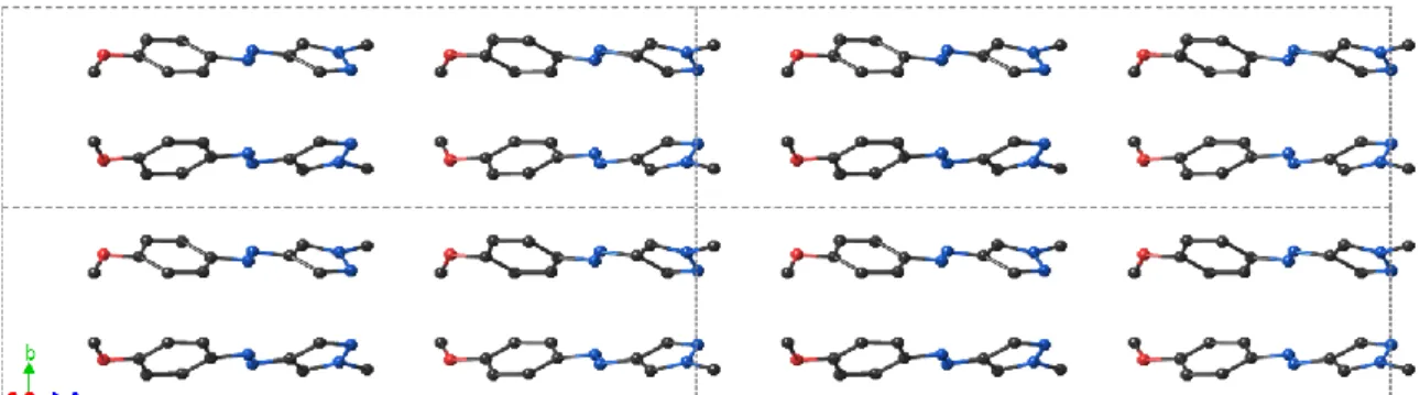 図 2-2. trans-AP-1  のパッキング構造. 