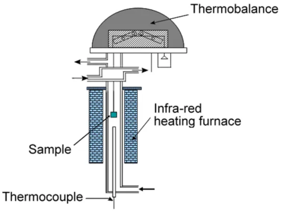 Fig. 2-3 Schematic view of infra-red gold image heating furnace.