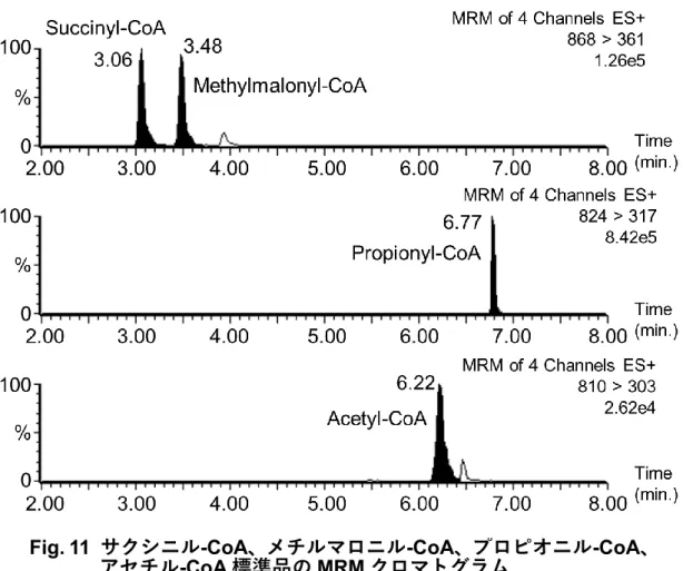 Fig. 10  UPLC の Gradient 