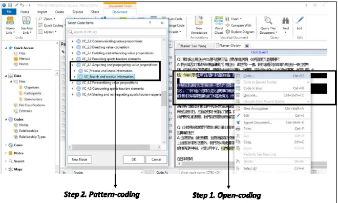 Figure 1-3 Example of the coding process in NVivo 12 