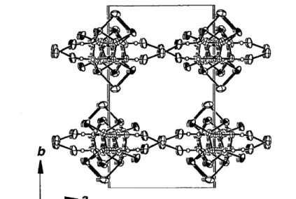 Fig.  30  Molecular  packing  of  12  viewed  from  the  c-axis  direction.  The  thf  molecules  ai  omitted  for  clarity