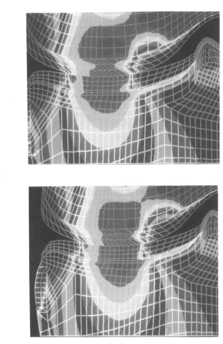 Fig.  6 Eauivalent  stress  distributions  in  the