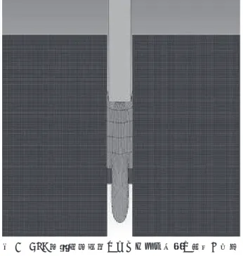 Fig. 8 Time evolution of the extrusion force – stroke relations  simulated by the Lagrangian finite element method