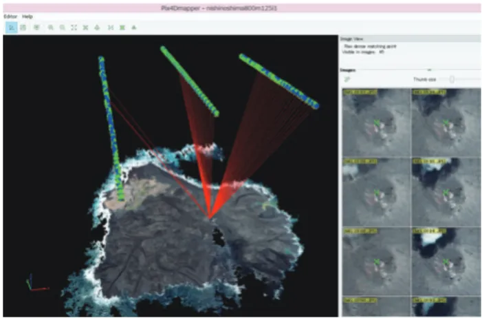 図 -4 Pix4Dmapper による Multi ray matching ．