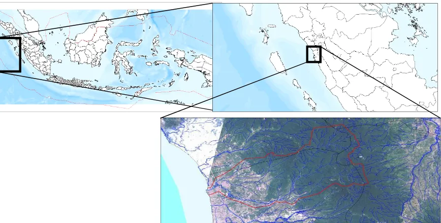 Figure 1. Location of Limau Manis River, Padang City, West Sumatra, Indonesia 
