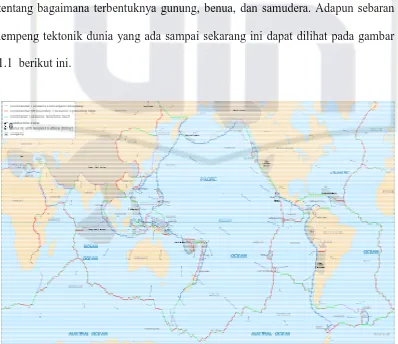 Gambar 1.1. Peta Lempeng Tektonik Duniaunia 
