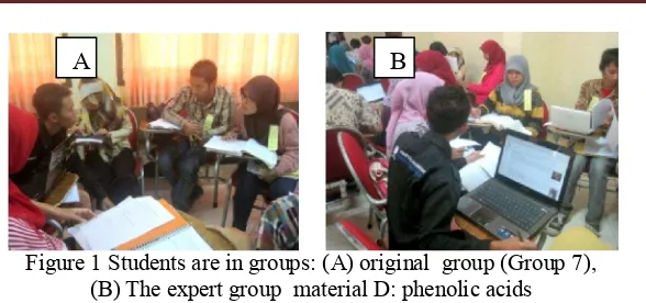 Figure 3 presents the student activities in the final stage of cooperative learning by 