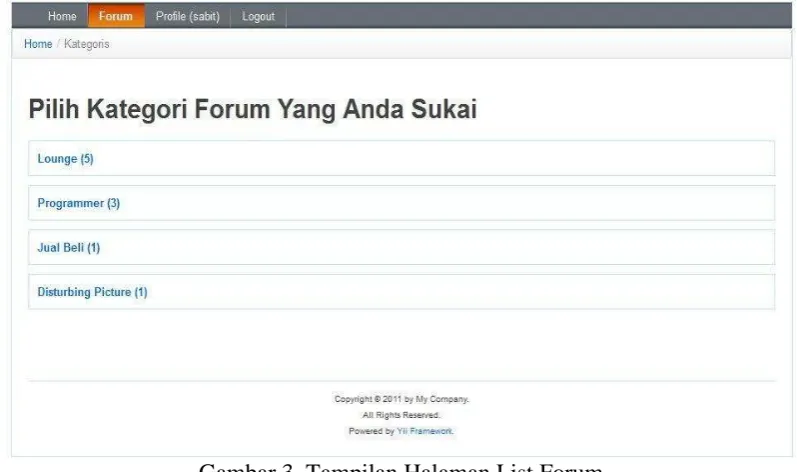 Gambar 2. Halaman Utama Aplikasi Ketika Login Sebagai Admin 