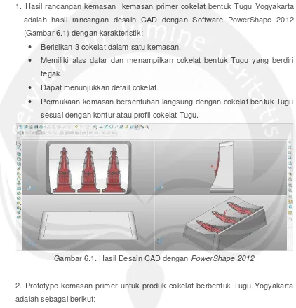 Gambar 6.1. Hasil Desain CAD dengan PowerShape 2012. 