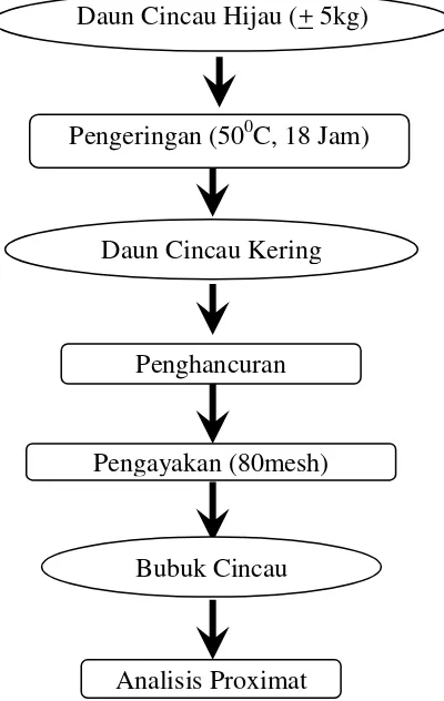 Gambar 3.2 Diagram Alir pembuatan bubuk 
